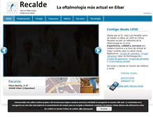 Tablet Screenshot of clinicarecalde.com